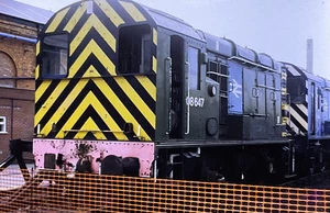 Class 08 - Train 35mm Colour Slide- 08647 - Crewe Works- 16/8/96 - See Note - Picture 1 of 1