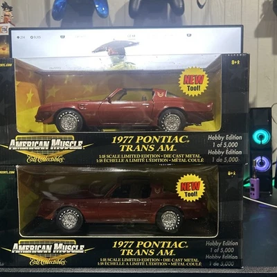 Ertl American Muscle Hobby Edition 1977 Pontiac Trans Am Red 1:18 2002 MISB - Image 1 of 4
