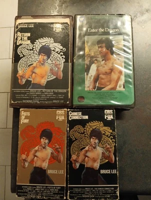 VINTAGE BRUCE LEE 4 VHS TAPE Collection  1986 Kung Fu Fighting - Image 1 of 4