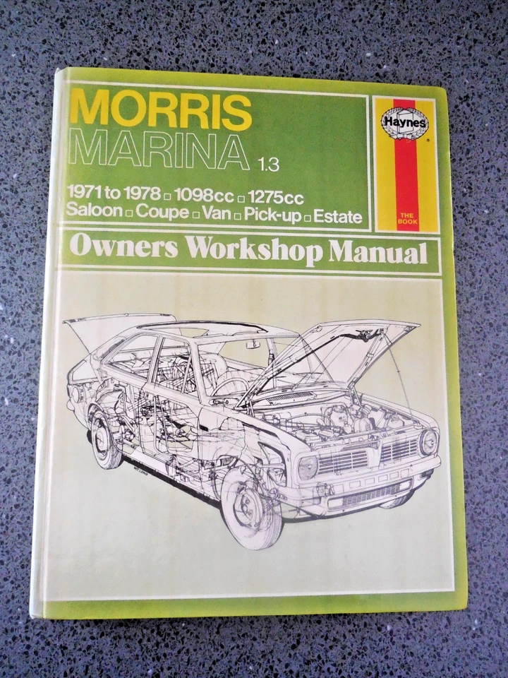 Haynes : Morris Marina: 1098cc-1275cc 1971-78.P/up. Van. Saloon. Est. Coupe. - Image 1 of 1