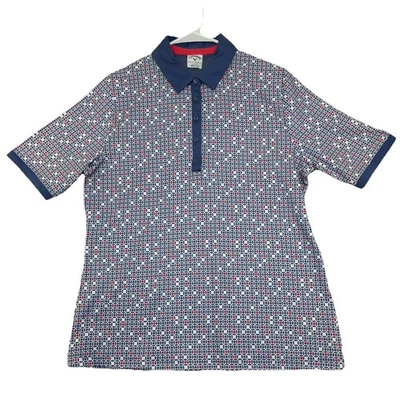 Camisa polo para mujer Callaway L rendimiento de golf liviana con estampado integral Foto 1 de 4