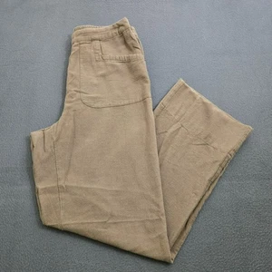 Soft Surroundings Damen PXS braun Relaxed Fit 100 % Baumwolle weites Bein Lounge Hose - Bild 1 von 10