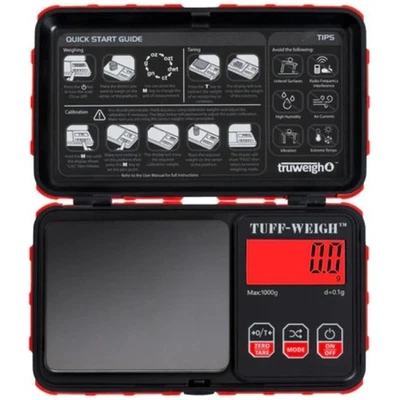 Truweigh Escala Tuff-Weigh Mini 1000g x 0.1g - ROJO Foto 1 de 4