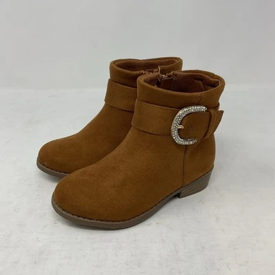 Botines Steve Madden para niños TBuckled R con cremallera en coñac niños talla 8 Foto 1 de 4