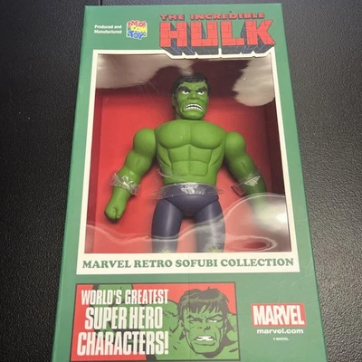 Medicom Marvel Comics Retro Sofubi Collection Incredible Hulk  12" Figure - Image 1 of 4