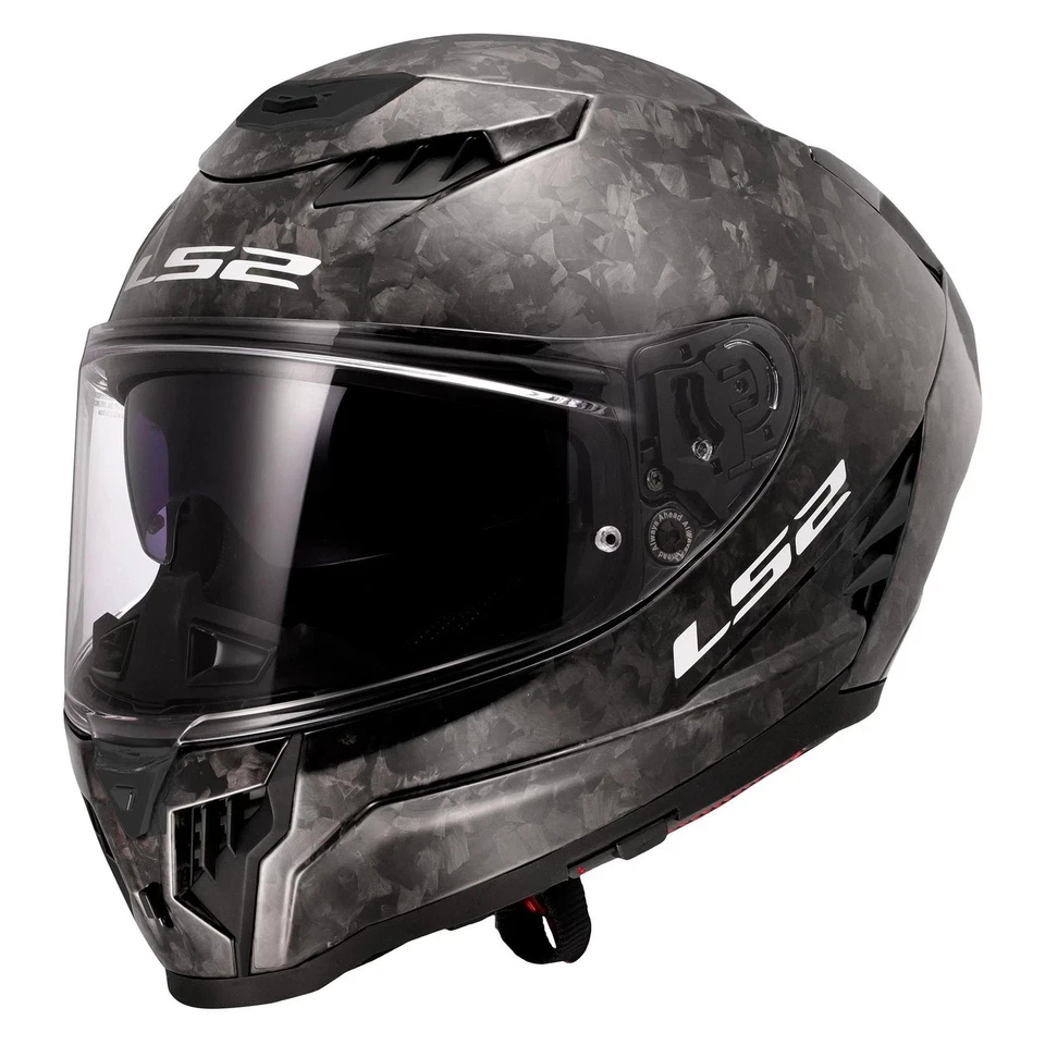 CASCO LS2 FF 807 INTEGRALE DRAGON FORGED CARBON LUCIDO FIBRA CARBONIO VIS. TRASP - Immagine 1 di 3