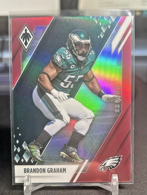 2021 PANINI PHOENIX BRANDON GRAHAM RED REFRACTOR #75 PHILADELPHIA EAGLES 108/250 - Image 1 of 2