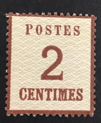 France Alsace-Lorraine 1870 F-VF MLH  Sc#2,Sc#4 Sc#6 Cat Val $300+.    (W60) - Image 1 of 4