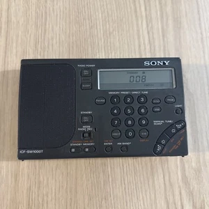 SONY ICF SW-1000T Ultra-rare Short-wave Receiver built In Tape Recorder - Tested - Zdjęcie 1 z 24