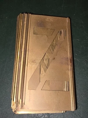 Lettres Alphabet Pochoirs En Laiton s'emboîte 80 mm - Photo 1/4