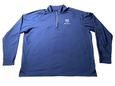 Cutter & Buck - Men's 2XL Buick Car Logo Blue 1/4 Zip Pullover Sweater Shirt - Image 1 of 4
