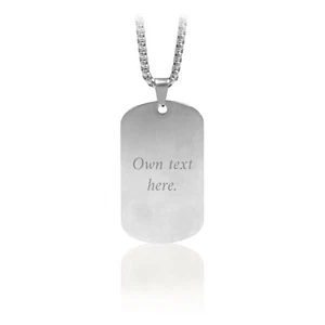 Necklace Gift For Him Her Mum Dad Birthday Christmas Personalised Any Text Name - Picture 1 of 8