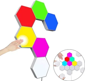 🔥Hexagon Wall Light Multicolored, Smart LED Wall Light Panels Touch-Sensitive🔥 - Picture 1 of 7