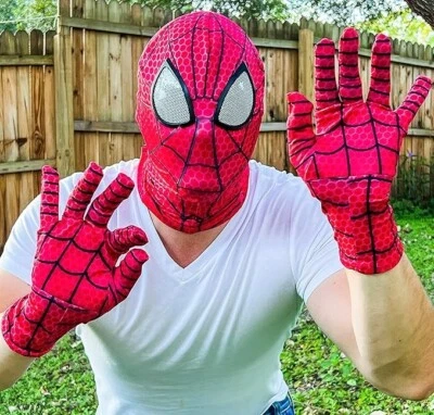 Adult  Amazing Spider-Man Mask Gloves 3D Marvel Movie Super Hero Masks - Image 1 of 2