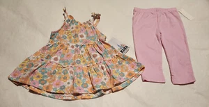 NWT Kids Headquarters Girls Floral Tunic Capri Leggings Outfit - Picture 1 of 1