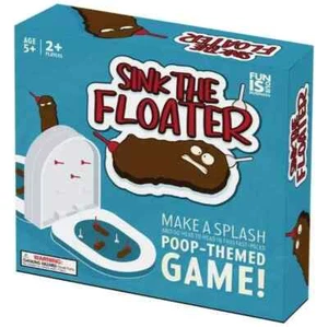 Sink The Poop Galleggiante Gioco da Tavolo 2 Giocatori Bambini Divertente Puzza Fart Toilette Tord - Foto 1 di 3