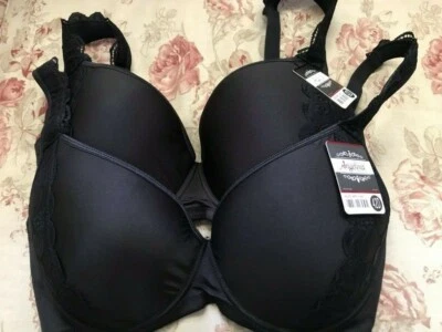 NWT Angelina Women's Black Bras in Size 42D - Image 1 of 3