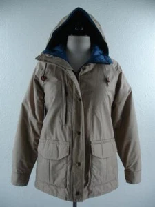 Vtg 1980's Men's S Columbia Orange Label Gore-Tex Khaki Insulated Jacket Parka - Picture 1 of 24