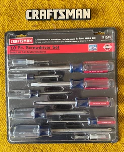 Craftsman 41510 USA NOS 10pc Screwdriver Set - MADE IN USA - 41510 - Picture 1 of 4