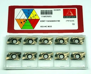 CERATIZIT WNT MILLING INSERT XDKT150508ER-F40 CTC5235 NEW 10 pcs. - Picture 1 of 5