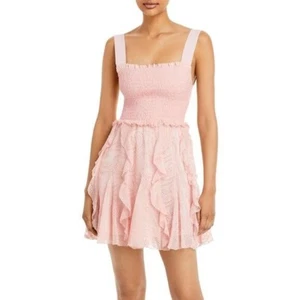 ALICE + OLIVIA Jocelyn Smocked Mini Dress - Picture 1 of 5