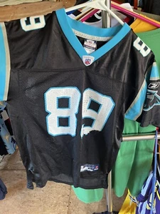 Steve Smith Carolina Panthers #89 Reebok NFL Equipment Jersey Youth Size L - Picture 1 of 4