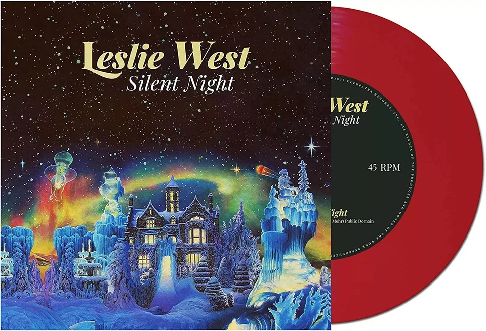 Leslie West – Silent Night - Red 7" Single Vinyl 45 RPM - New Sealed - Imagem 1 de 1
