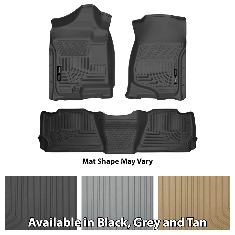 Forros de piso delanteros y segundo asiento Husky Weatherbeater Series - Elección de color Foto 1 de 1