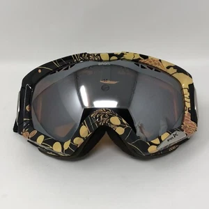Anon Snowboard Ski Goggles Black Yellow Leaf Plants Pattern Please Read Below - Picture 1 of 12