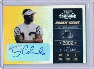 2002 Playoff Contenders #172 Terry Charles  - Picture 1 of 1