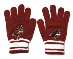 Arizona coyotes NHL Hockey Youth Kids Knit Gloves Brand New Never Used - Picture 1 of 6