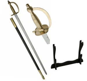 1840 United States Army NCO Sword Leather Scabbard & stand for sword & scabbard - Picture 1 of 3