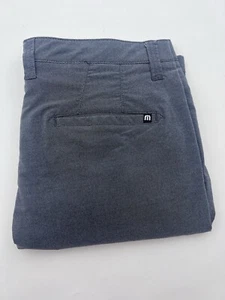 Travis Mathew Shorts Men 34 Gray Chino Golf Performance Lightweight Stretch Read - Picture 1 of 13