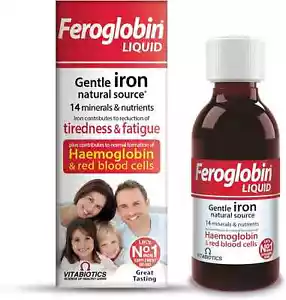 Feroglobin Gentle Iron and Nutrient Liquid - Reduce Tiredness and Fatigue 200ml - Picture 1 of 5