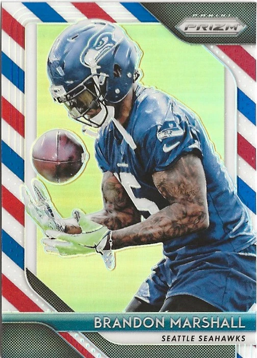 2018 Panini Prizm Brandon Marshall Red White Blue Prizm SP Denver Broncos - Image 1 of 1