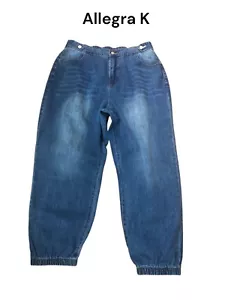 Allegra K Jean Joggers XL - Picture 1 of 11