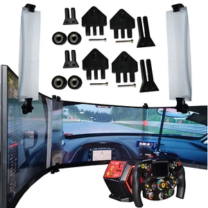 Sim Racing Bezel Free Universal Adapter Kit For 27" Triple Monitors/Tv's - Picture 1 of 16