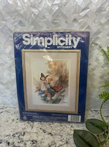 SIMPLICITY STITCHERY 05005 EMBROIDERY KIT: BUTTERFLIES AND BLOSSOMS - Picture 1 of 3