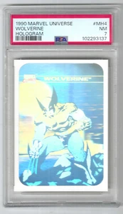 Marvel Universe Wolverine 1990 #MH4 holograma PSA 7 - Imagen 1 de 2
