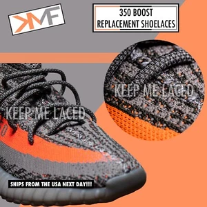Lacci per scarpe KMF Boost 350 Yeezy Adidas V2 lacci di ricambio in corda - Foto 1 di 8