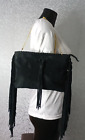 Miss Selfridge Black Suede with Tassels Clutch Shoulder Hand Bag Size 29x20x2 cm