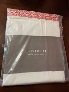 Coyuchi Henna 300 Percale Flat Sheet Queen New - Picture 1 of 4