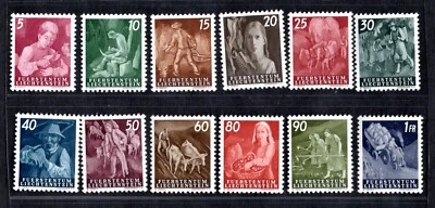 LIECHTENSTEIN 1951 SCOTT #247-258 MINT NEVER HINGED - Image 1 of 2