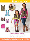 SEWING PATTERN Sew Girls Clothes Simple Easy Vest Skirt Learn to Sew Outfit 1786