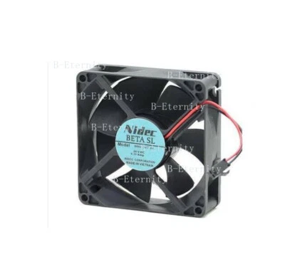 Nidec D08A-24TU04 fan DC 24V 0.11A 80X80X25mm Inverter / Printer Cooling Fan - Image 1 of 4