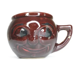 Man in the Moon Brown Ceramic Coffee Cup VTG - Picture 1 of 7