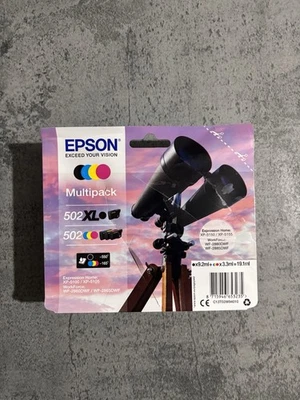 Epson Ink Cartridge Black Blue Magenta Yellow for Expression Home XP-5 502 XL - Image 1 of 2