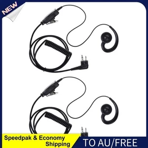 AU Radio Headphones M Plug Earpiece Headsets with Mic PTT for Motorola Radio Wal - Zdjęcie 1 z 12
