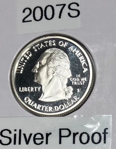 2007- 5 State Quarters all Silver Proof - Picture 1 of 6