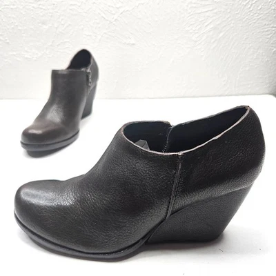 Botas de cuña gruesas Kork Ease 8,5 cuero marrón oscuro cómodos zapatos occidentales botines Foto 1 de 4